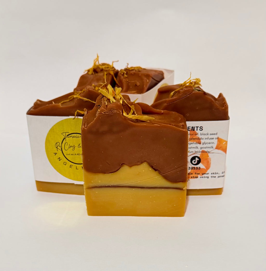 Turmeric+kojic, red clay and collagen-5 pack