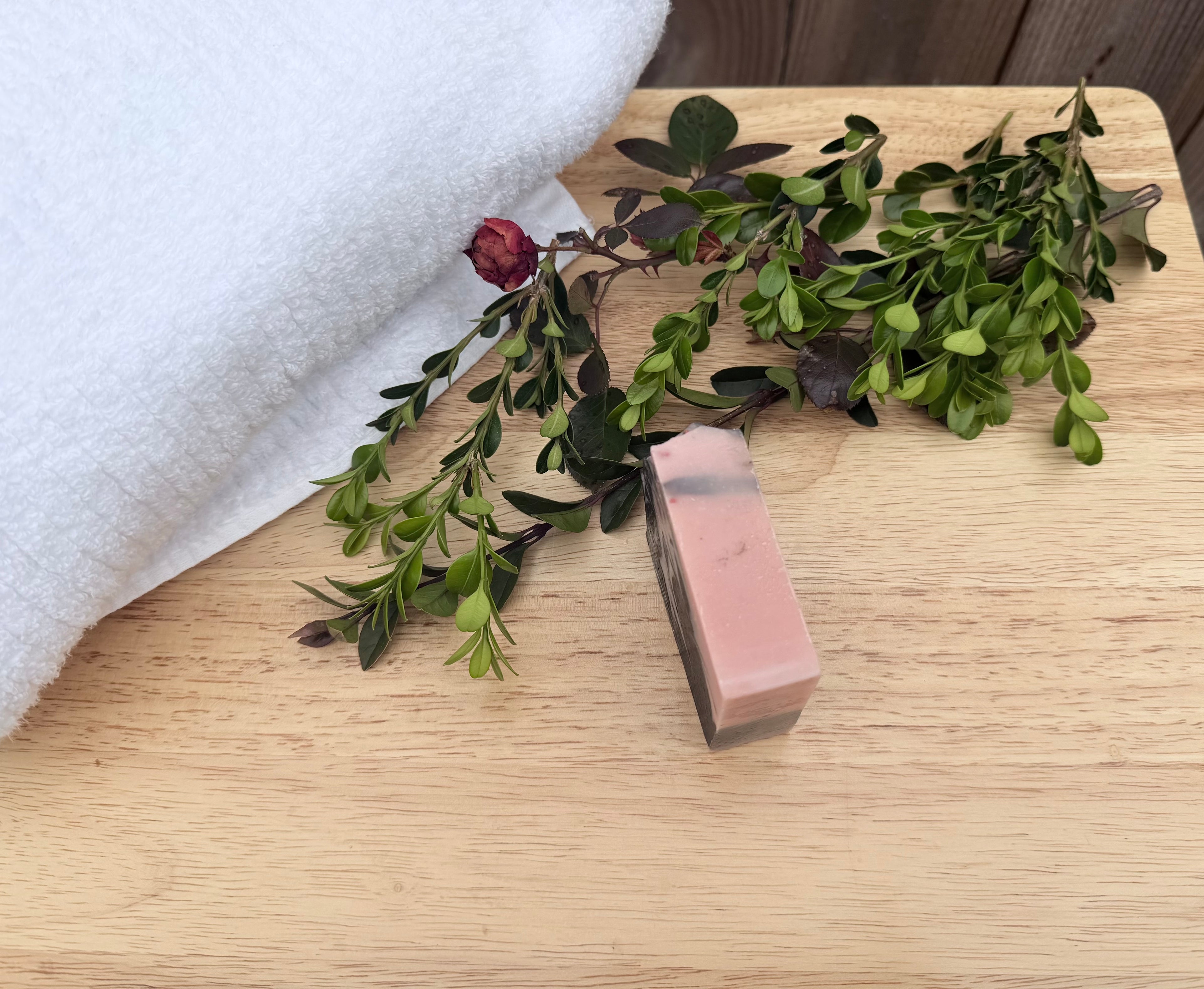 Roseclay+activated charcoal buy any of other soap for $65 and up and get 1 free of this bar