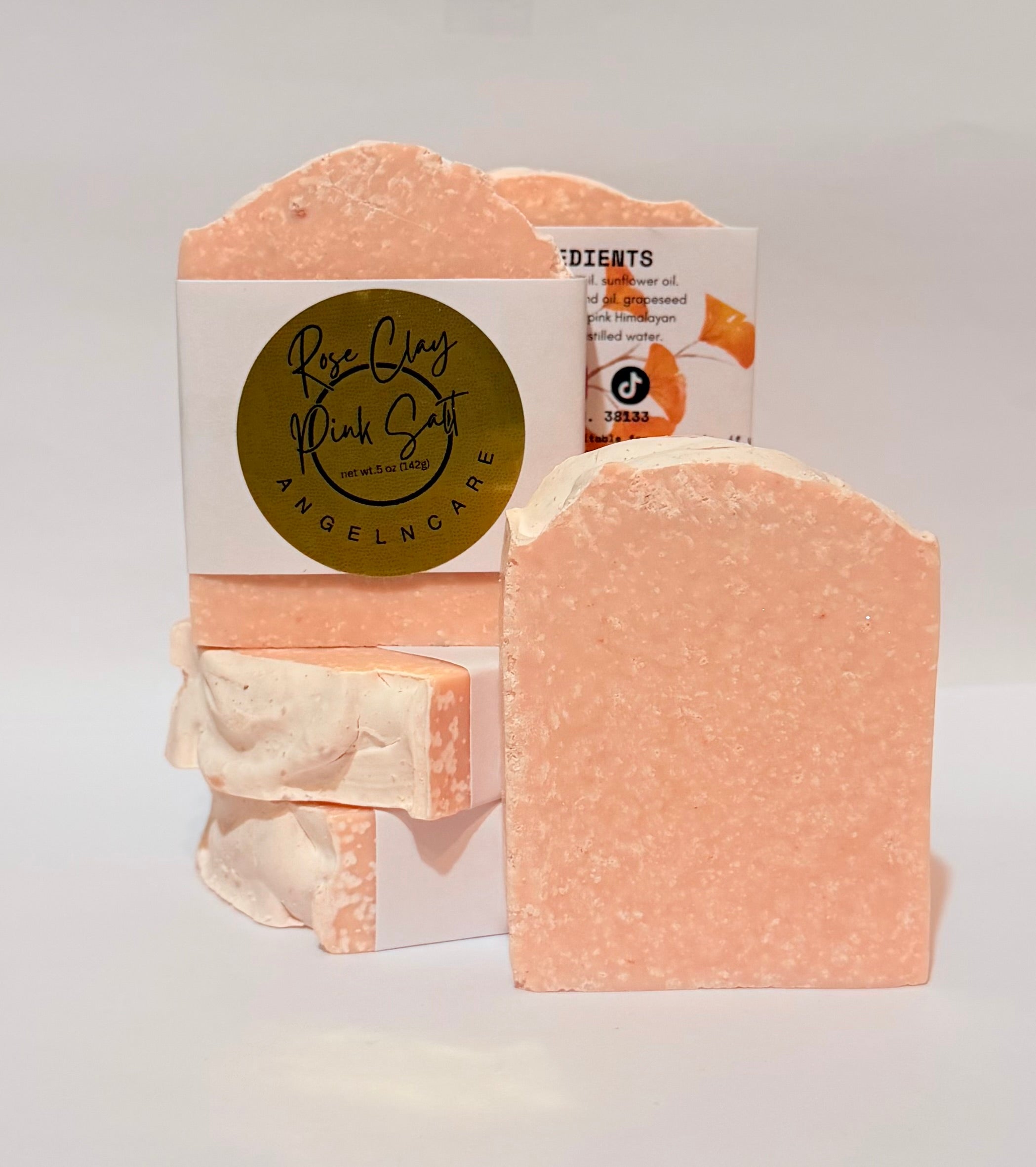Rose Clay+Pink Himalayan Salt-5 pack