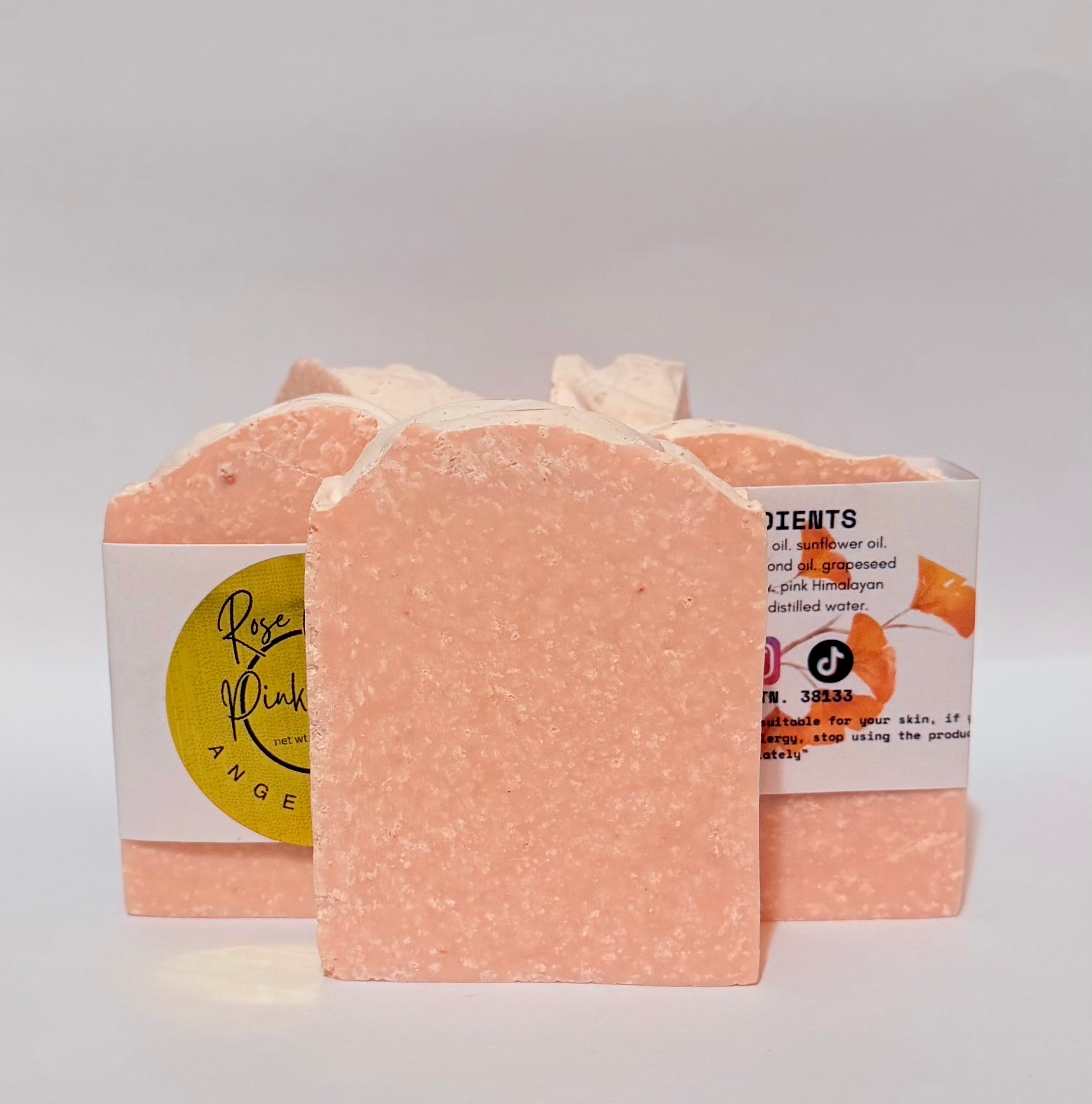 Rose Clay+Pink Himalayan Salt-5 pack