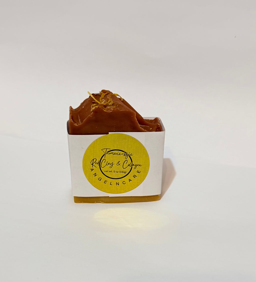 Turmeric+kojic. Red clay and collagen